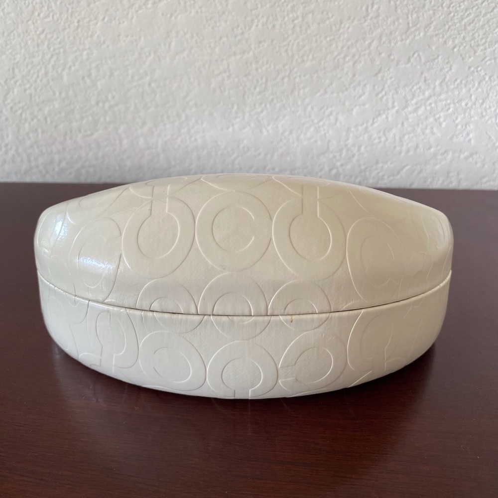 Coach Embossed Oval Cream Box